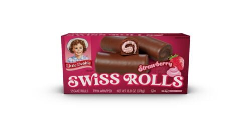 Strawberry Swiss Rolls