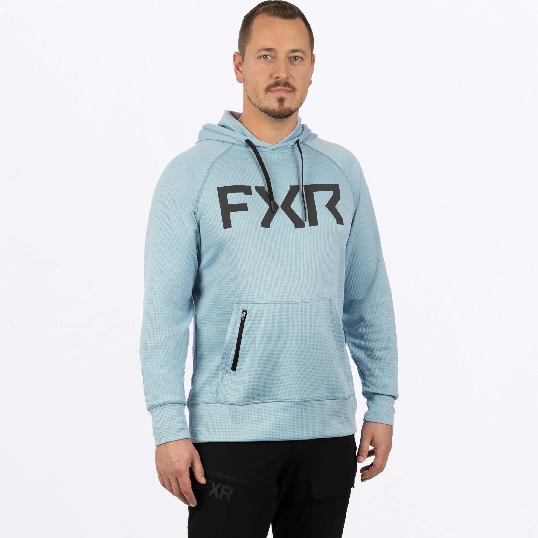 Unisex Pilot UPF Pullover Hoodie in Light Steel