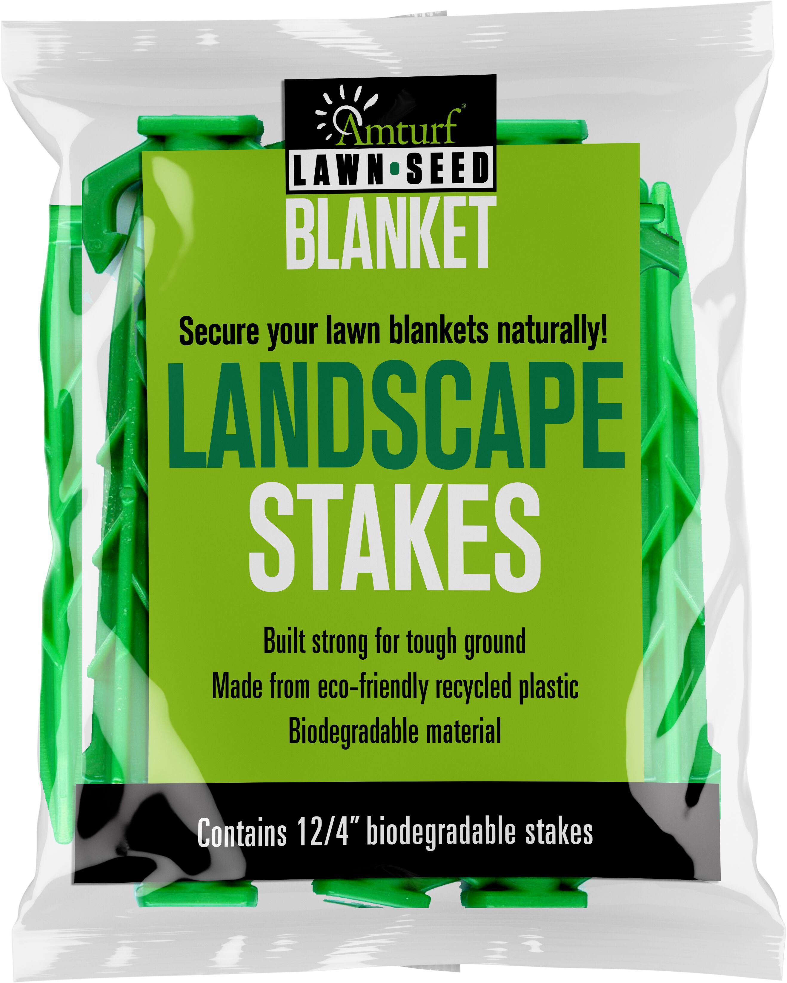 Amturf® Biodegradable Landscape Garden Stakes - 12 Pack