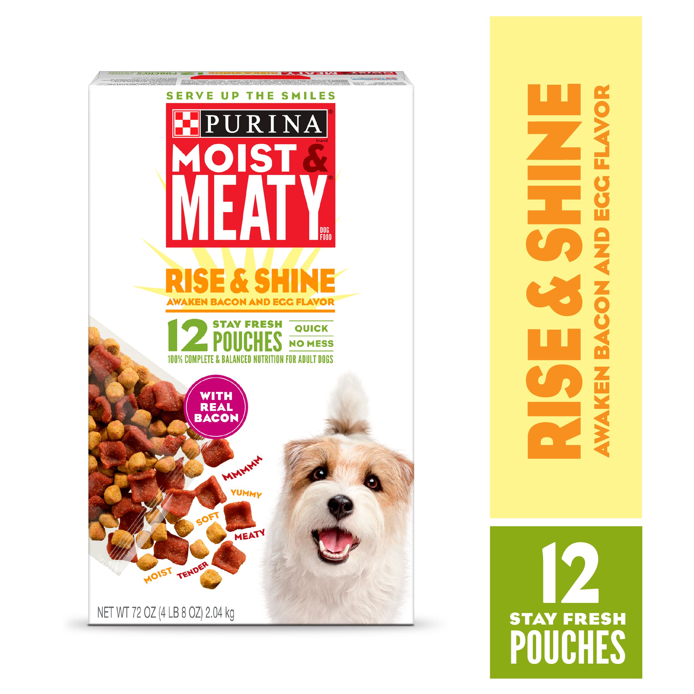 Purina Moist Meaty Rise Shine Awaken Bacon Egg Flavor Canned