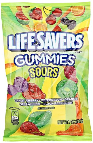 Gummies Sours Gummy Candy - 7 oz