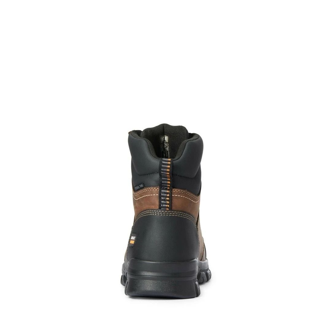 Men's Treadfast 6" Steel Toe Work Boot in Distressed Brown