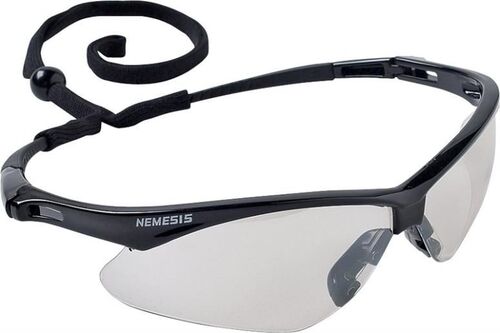 Black Nylon Frame Clear Anti-Scratch Polycarbonate Lens Safety Glass