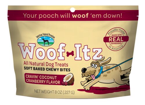 Woof-Itz Cravin' Coconut Cranberry Treats - 8 oz