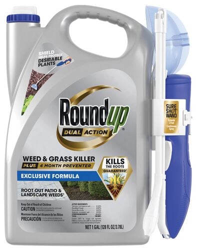 Dual Action Weed & Grass Killer Plus 4 Month Preventer with Sure Shot Wand - 1 Gallon