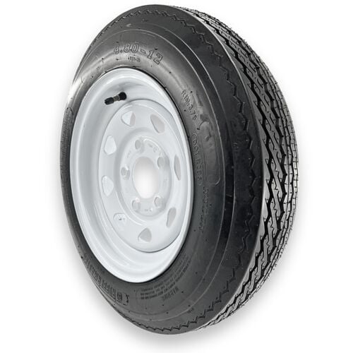High Speed Trailer Tire Assembly 4-Ply 4.80-12 TL (5 on 4.5 Bolt Pattern)