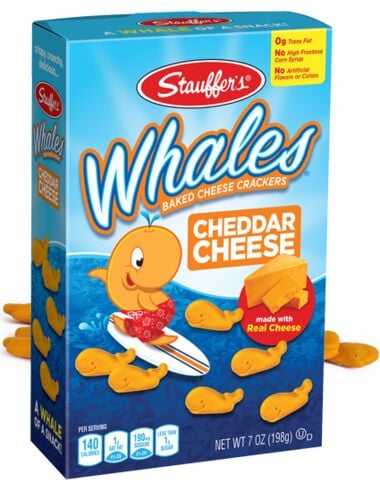 Whales Baked Cheese Crackers 7 Oz
