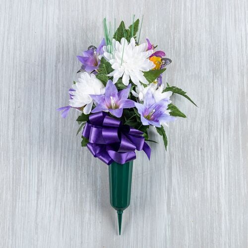 Dad 20" Floral Grave Stake