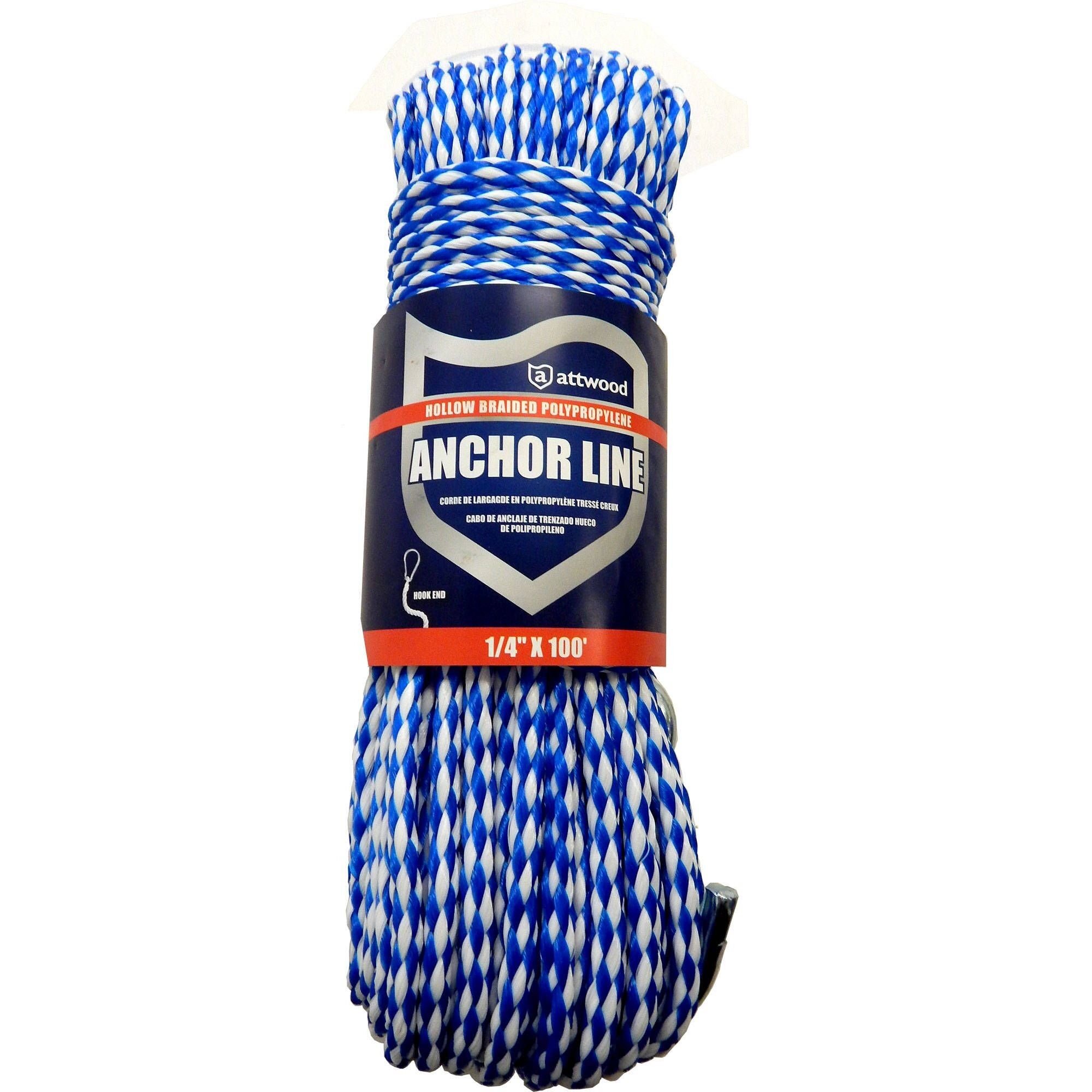 Oklahoma City Mall MARINE SYSTEM Made Hollow Braid Anchor 4 1 in Line Polypropyl