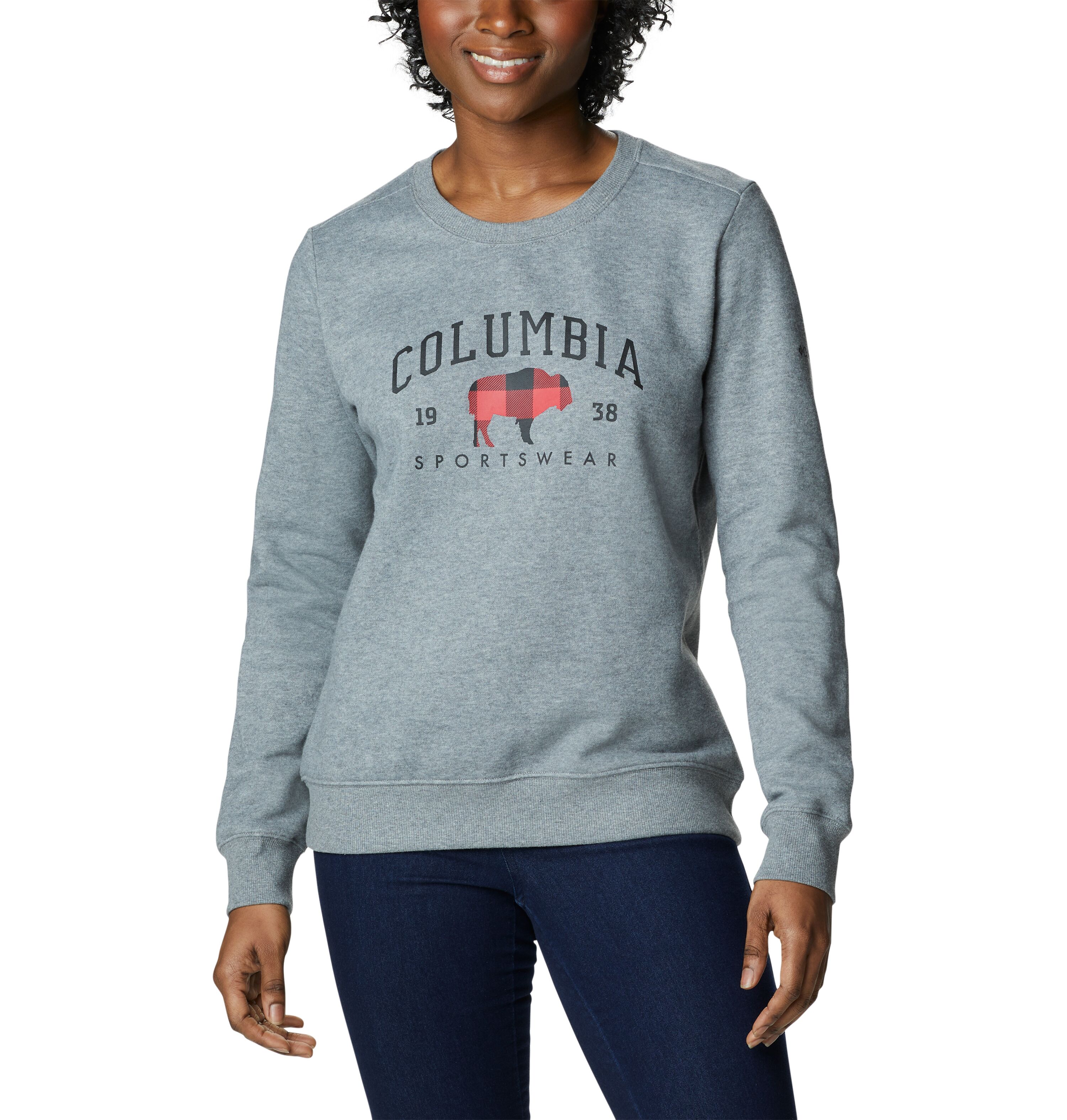 Columbia Women's Hart Mountain II Graphic Crew Neck Sweatshirt