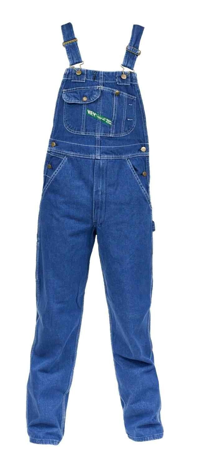 Men's Denim Bib Overalls in Indigo Denim Enzyme Wash