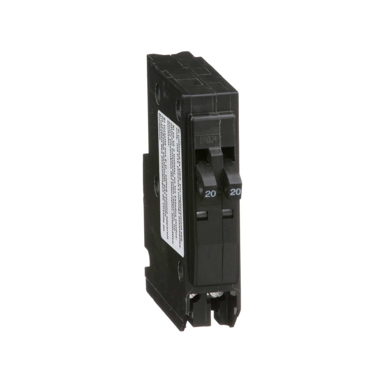 Square D QO 2-20 Amp Single-Pole Class CTL Tandem Circuit Breaker