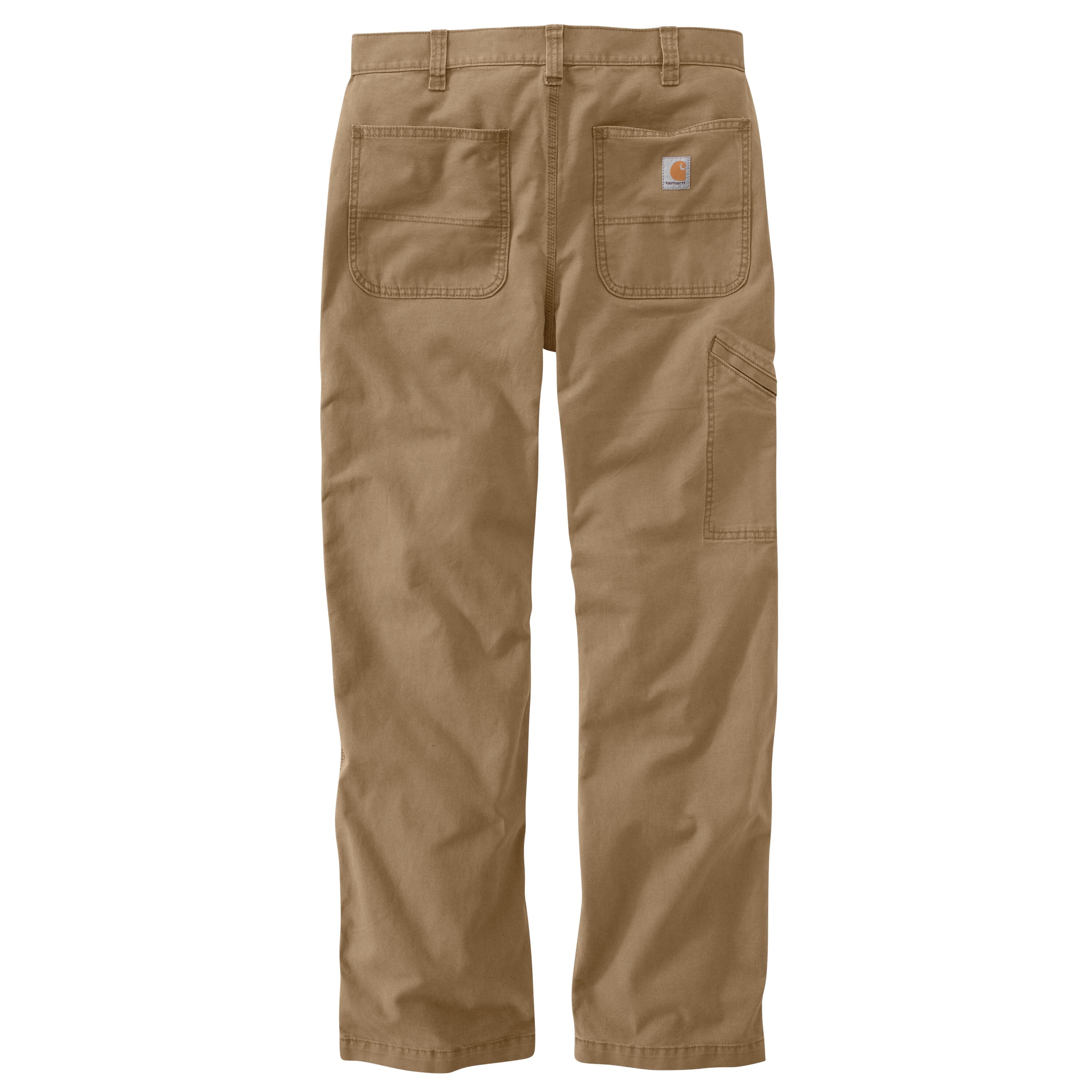 Men's Rugged Flex Relaxed Fit Canvas Work Pant in Dark Khaki