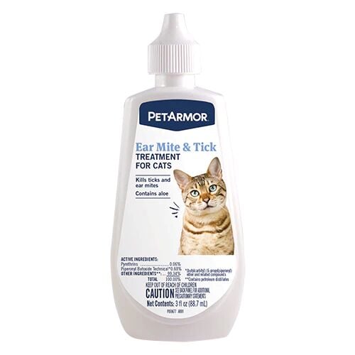 Ear Mites Medication for Cats - 3 oz