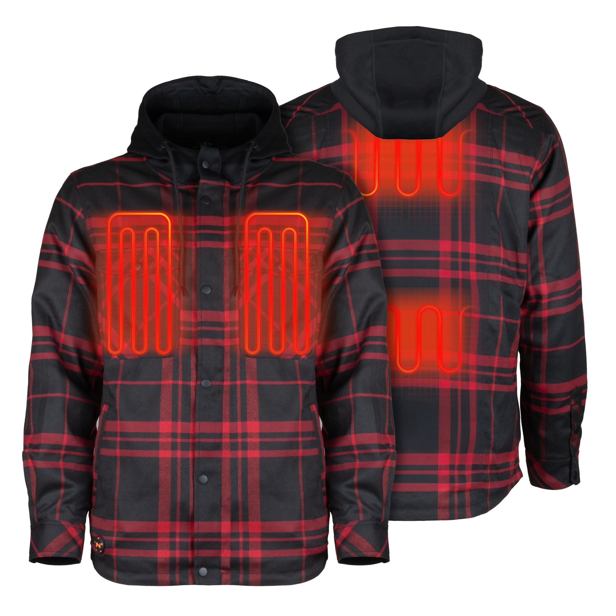 Men's Flannel Shell Heated Jacket