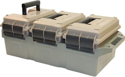 Army Green .50 Caliber 3 - Can Ammo Crate