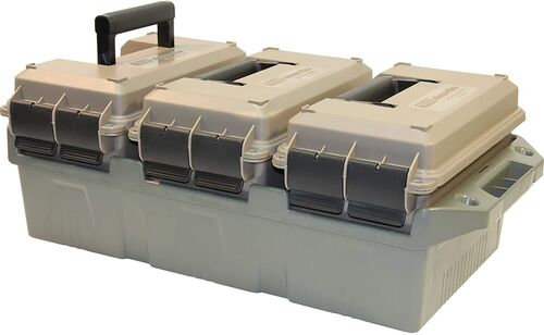 Army Green .50 Caliber 3 - Can Ammo Crate