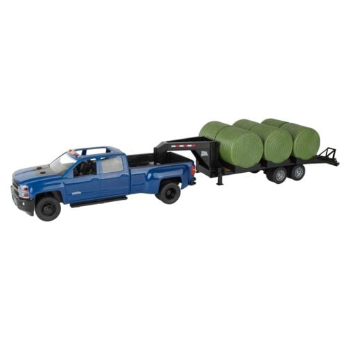 1:16 John Deere Big Farm Pickup with Trailer and Bales