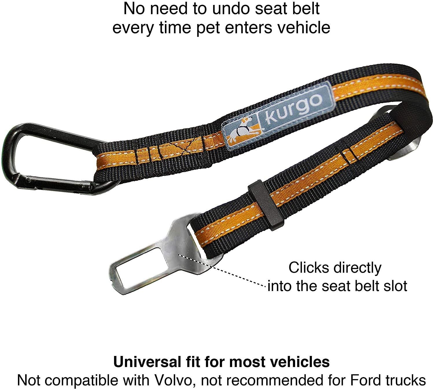 Kurgo Direct to Seatbelt Tether Car Restraint for Dogs
