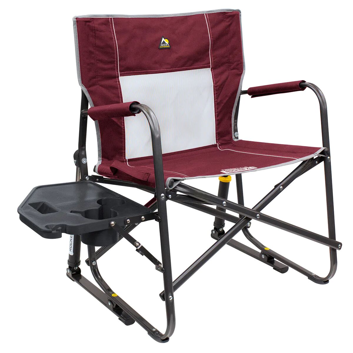 【美品】ROME FREE ROCKER 145 UNION DLX ML GCI Outdoors Freestyle Rocker XL Camping Chair with Side Table