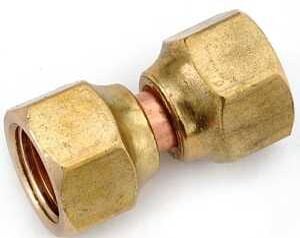Brass Adapter 3/8" Female Flare Swivel
