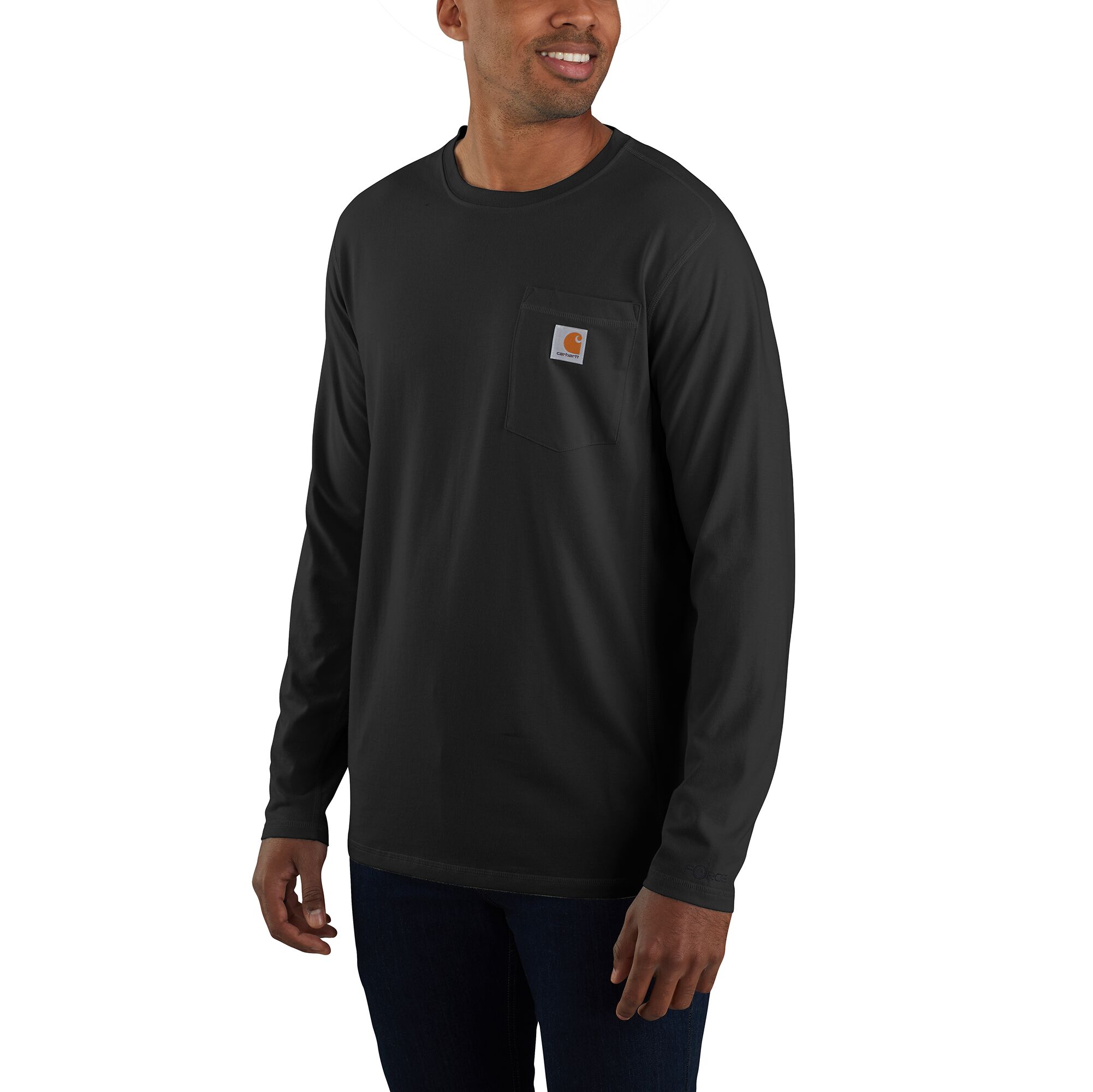 Men's Force Relaxed Fit Long Sleeve Pocket T-Shirt