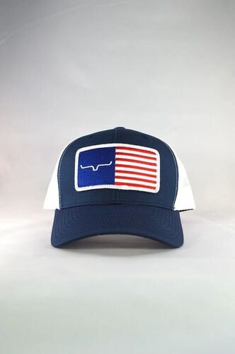 American Trucker Cap - Navy & White