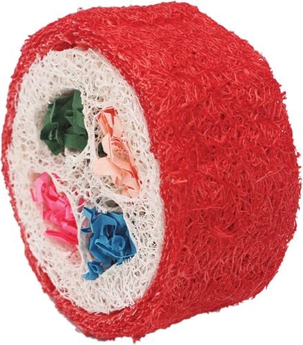 Nibbles Deluxe Sushi Roll Loofah Chew Toy
