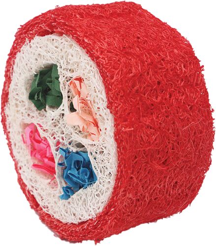 Nibbles Deluxe Sushi Roll Loofah Chew Toy