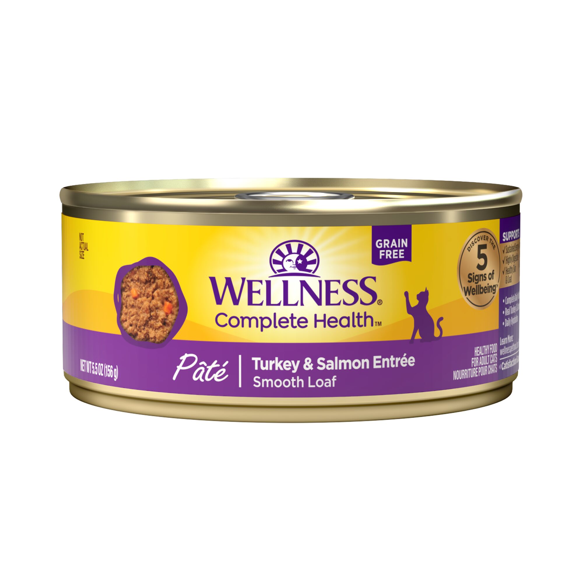 Wellness Complete Health Turkey & Salmon Formula Grain-Free Canned Cat Food