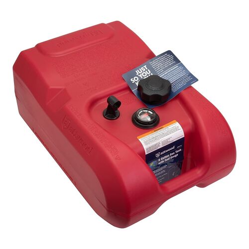 6" Gallon Portable Marine Boat Fuel Tank With Gauge