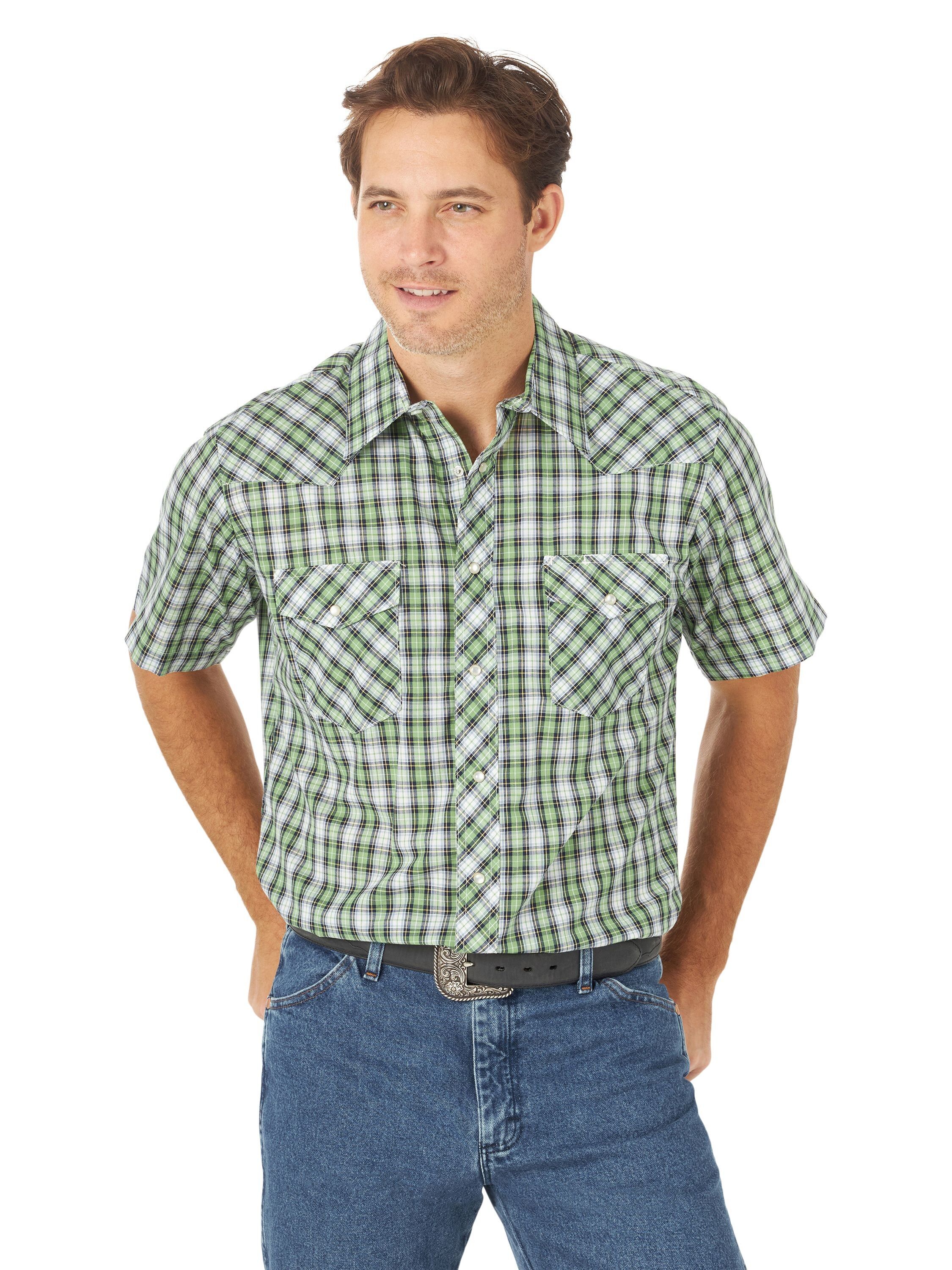 Men's Sport Western Short Sleeve Button Down Shirt