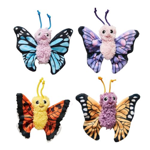 4" Love The Earth Butterfly Cat Toy - Assorted