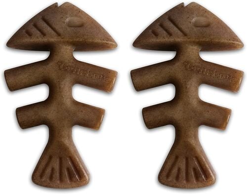 Puppy Fishbone Chew Toy - 2-Pack