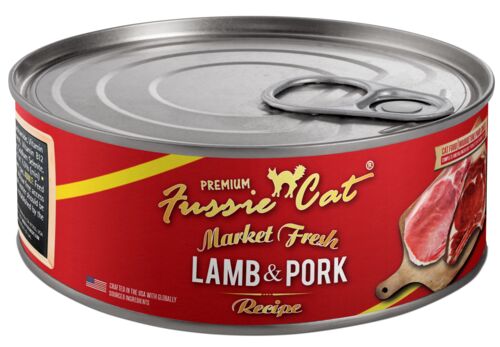 Fussie Cat Lamb & Pork Wet Cat Food - 5.5 oz - Cat Food Made With Lamb And Duck Bladderwrack