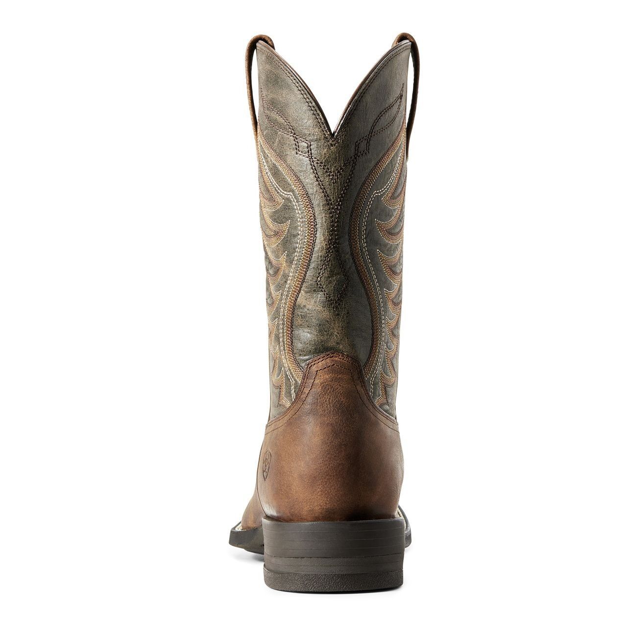 Men's Amos Cowboy Boot in Sorrel Crunch / Army Green