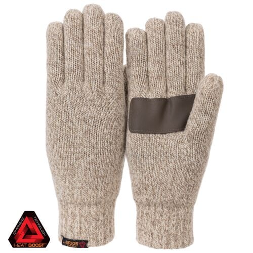 Men's Classic Rag Wool Lined Gloves in Oatmeal
