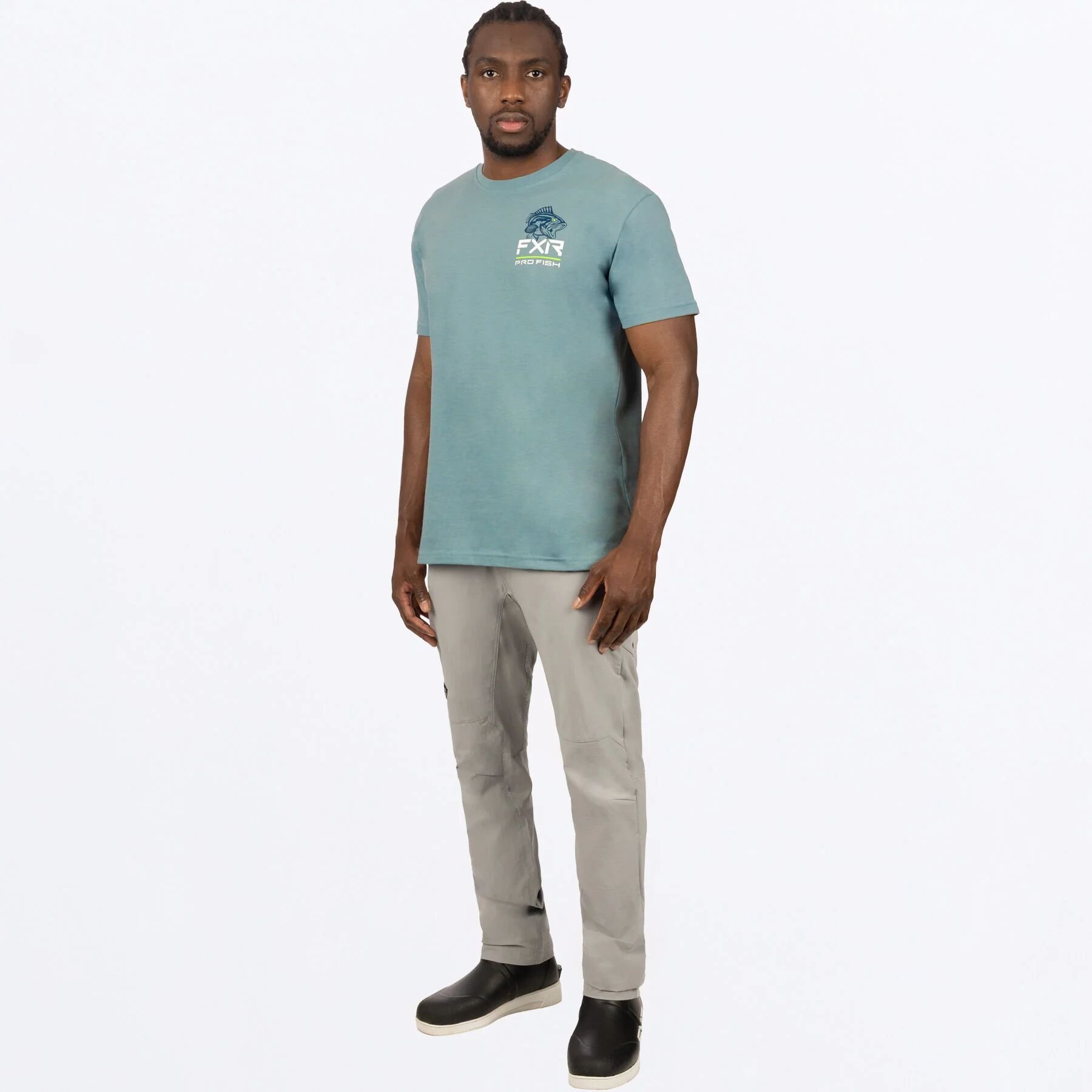 Da Bass Premium Short Sleeve T-Shirt in Light Steel/Dark Steel