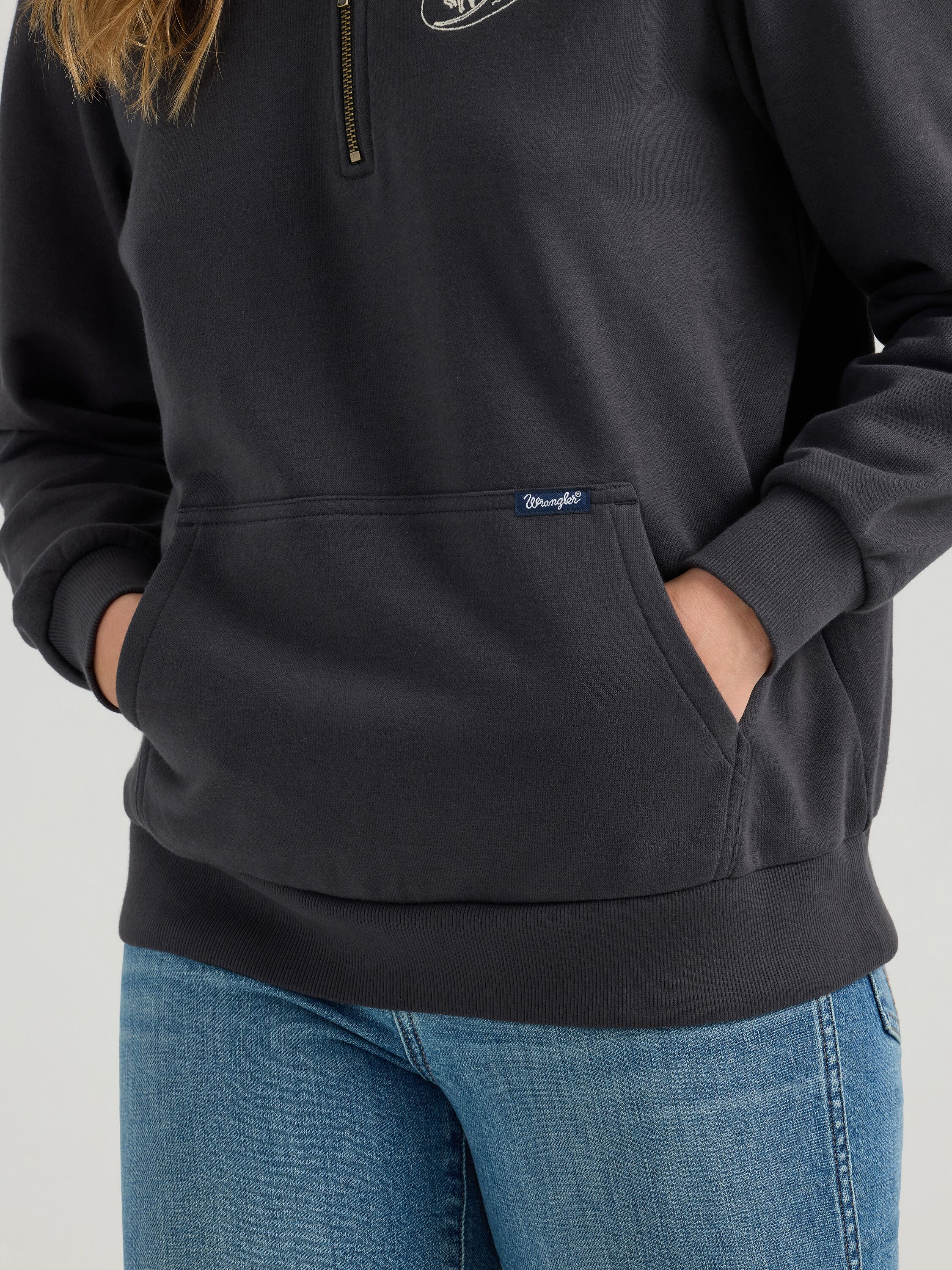 Women's Long Live Cowboys Quarter Zip Pullover