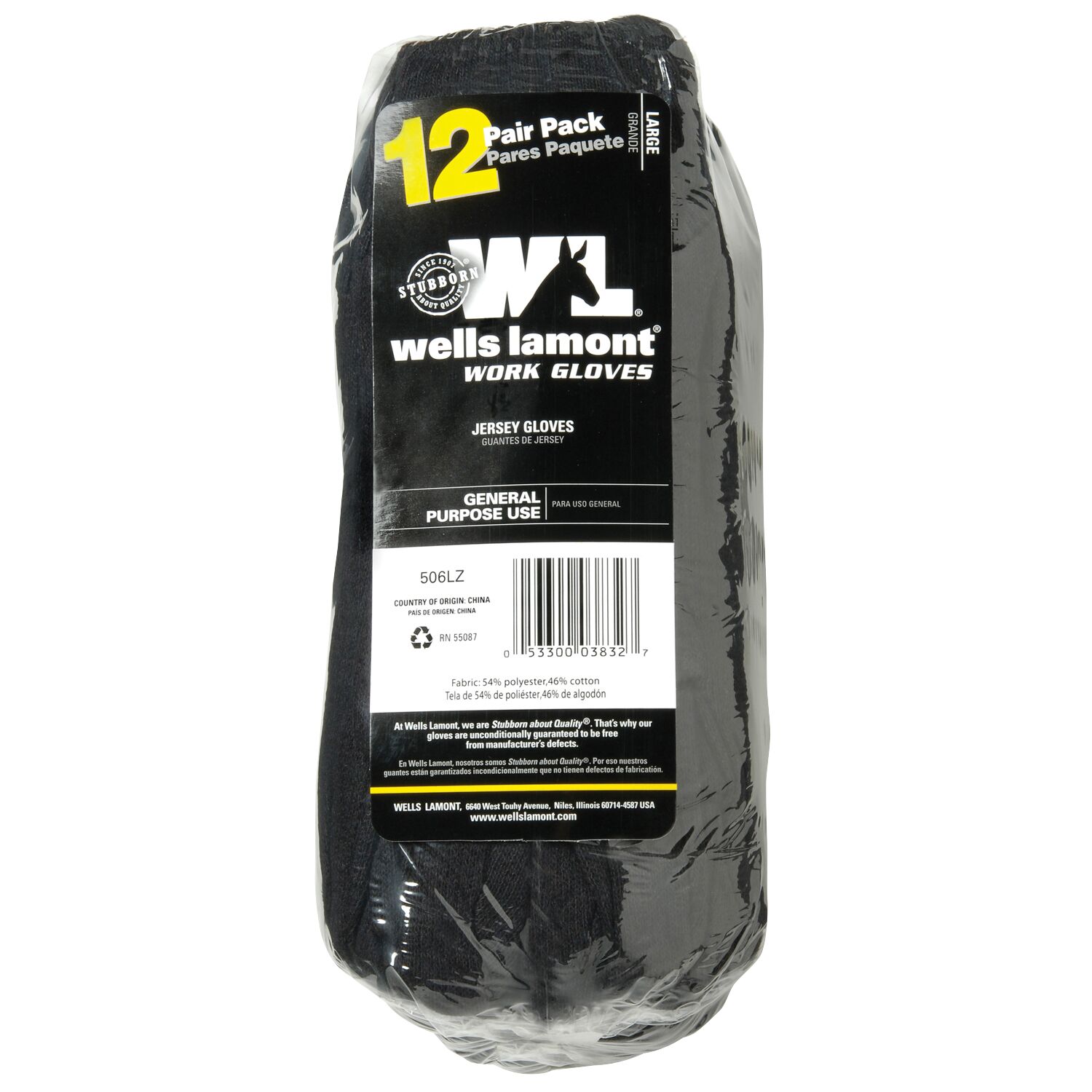 Men's 12-Pack Economy Jersey Knit Wrist Gloves