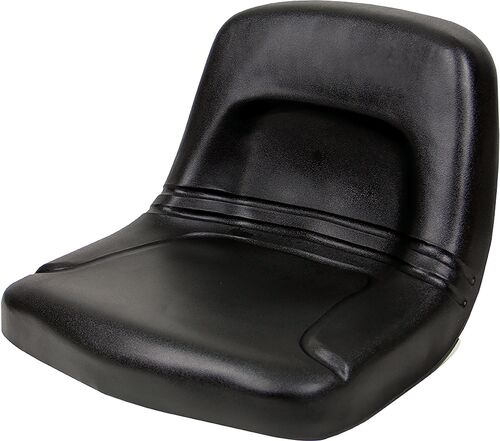 High-Back Steel Pan Seat in Black