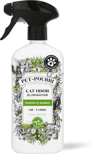 Cat Odor Eliminator Air + Fabric Spray in Purrfectly Bamboo - 16 oz