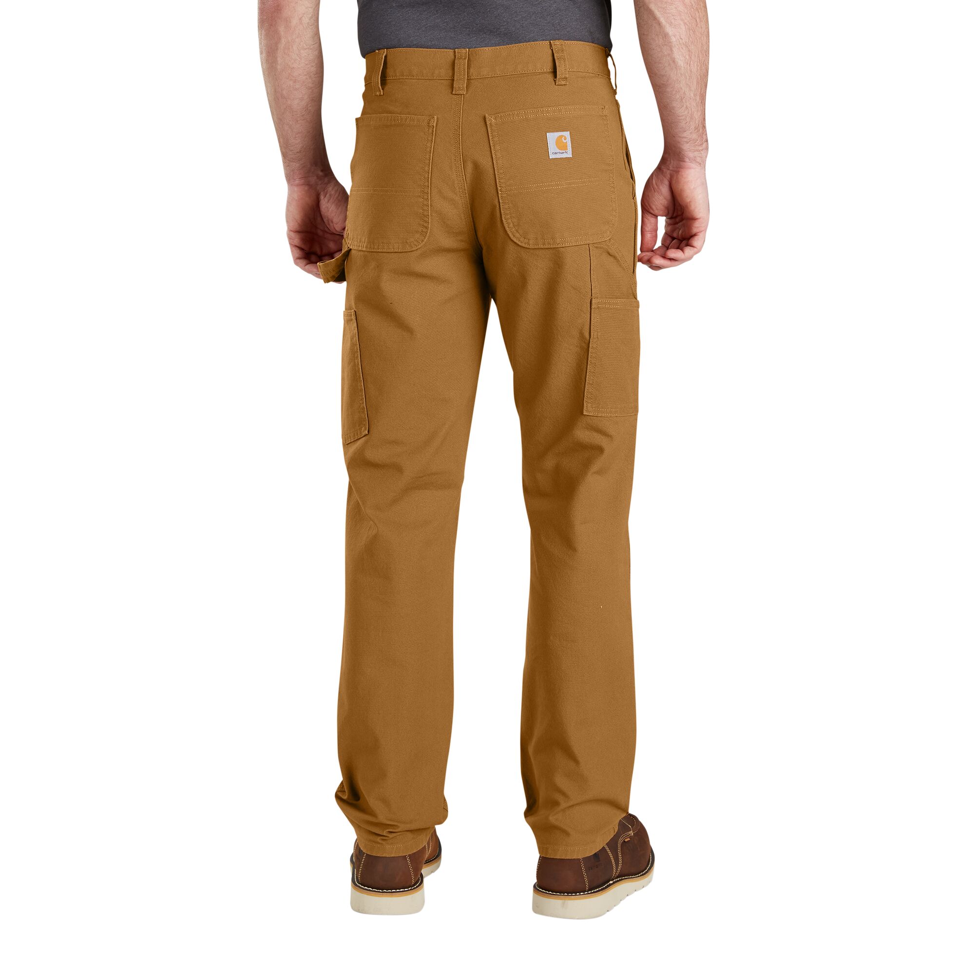 Men's Rugged Flex Relaxed Fit Duck Utility Work Pant in Carhartt Brown