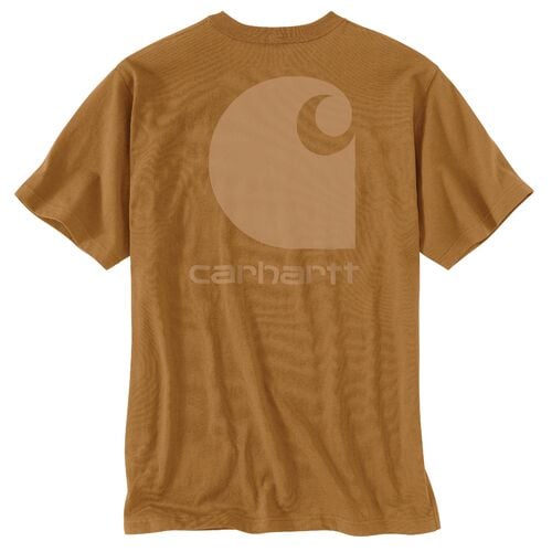 Men's Relaxed Fit Heavyweight Short Sleeve Pocket C Graphic T-Shirt
