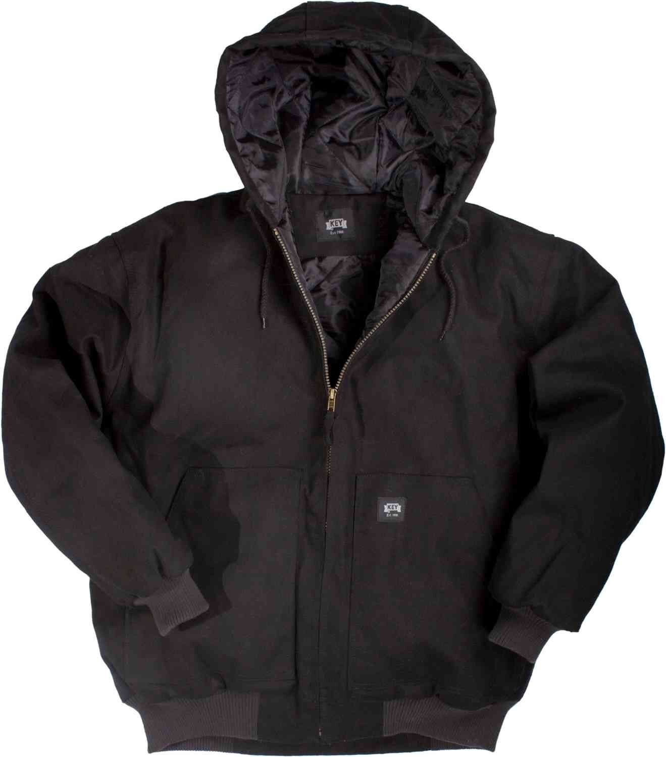 Men's Insulated Duck Zip Front Hooded Jacket