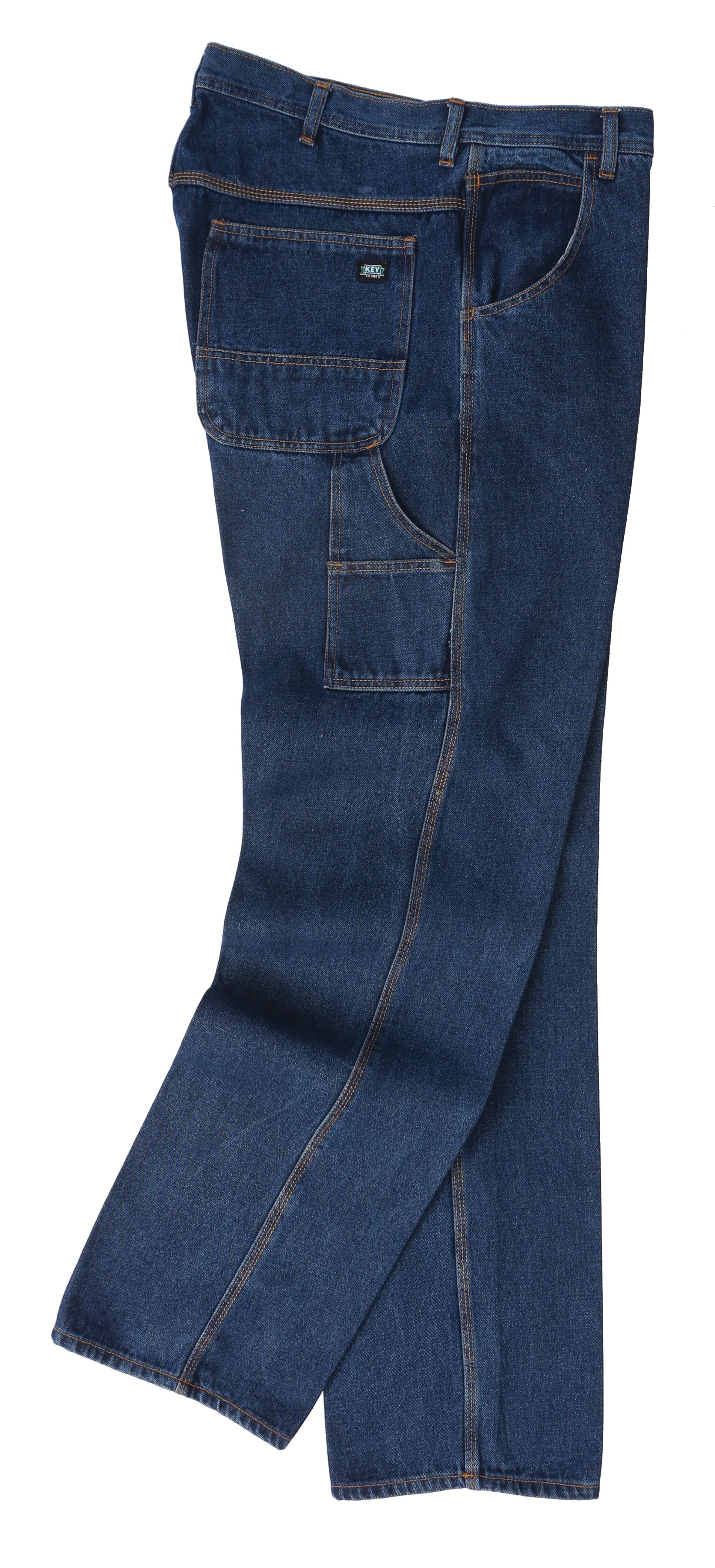 Men's Performance Comfort Denim Dungaree in Indigo Denim Enzyme Wash