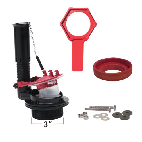Universal 3" Toilet Flush Valve Repair Kit
