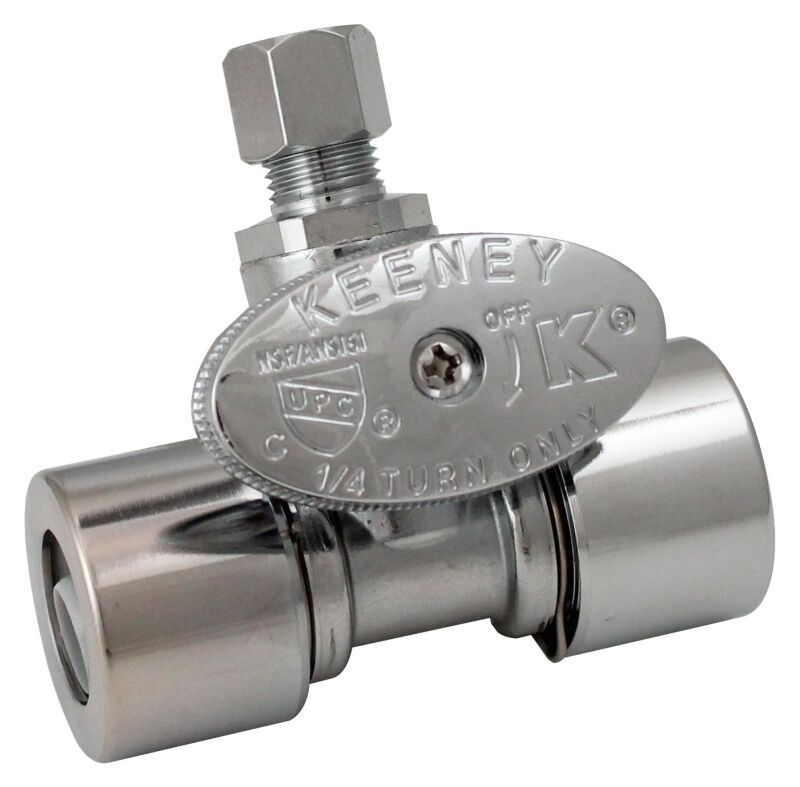 Keeney Quarter Turn Straight Valve - 1/2