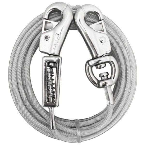 Petedge Boss Pet 15' L Belt/Cable X-Large Tie-Out With Spring