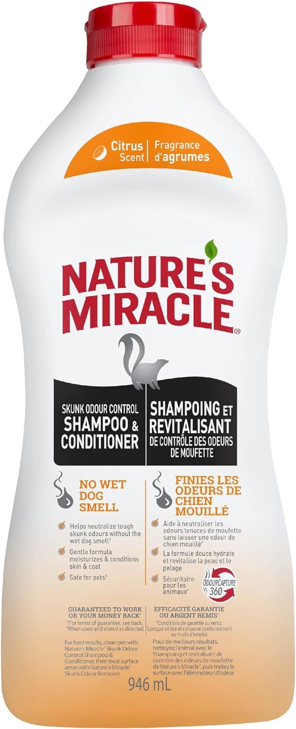 Natures Miracle Skunk Odor Control Shampoo & Conditioner in Citrus